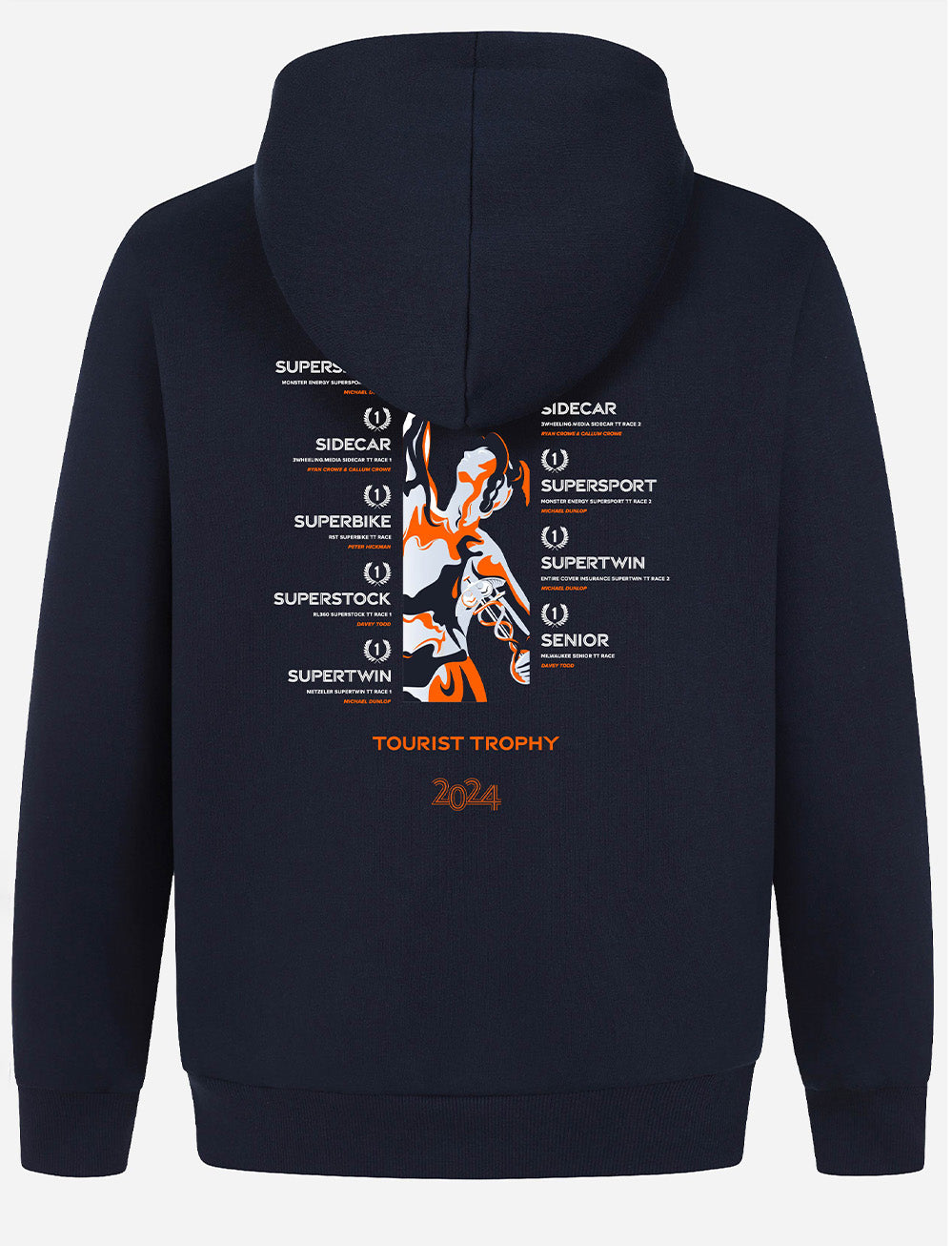 TT Races Winners Hoodie - Navy - Isle of Man TT Races Official Merchandise