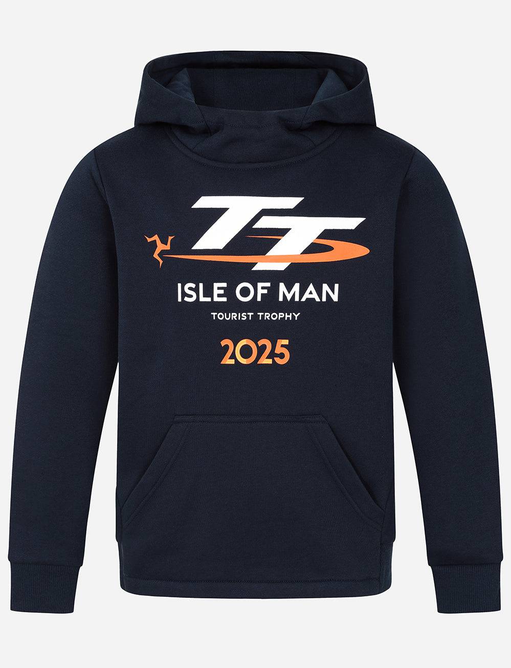 TT Races Signature Kids Logo Hoodie - Navy - Isle of Man TT Races Official Merchandise