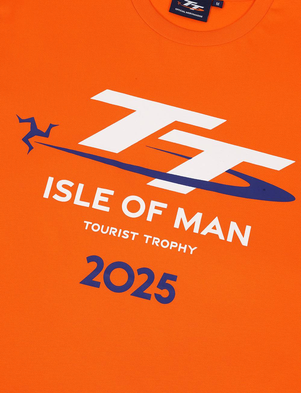 TT Races Signature Logo T-Shirt - Orange - Isle of Man TT Races Official Merchandise