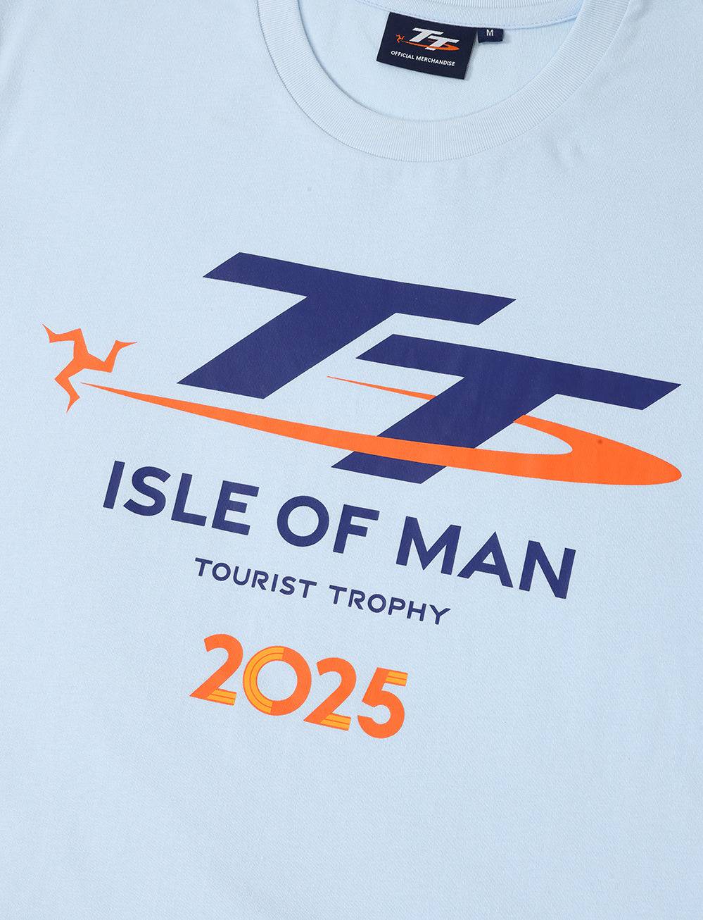 TT Races Signature Logo T-Shirt - Light Blue - Isle of Man TT Races Official Merchandise