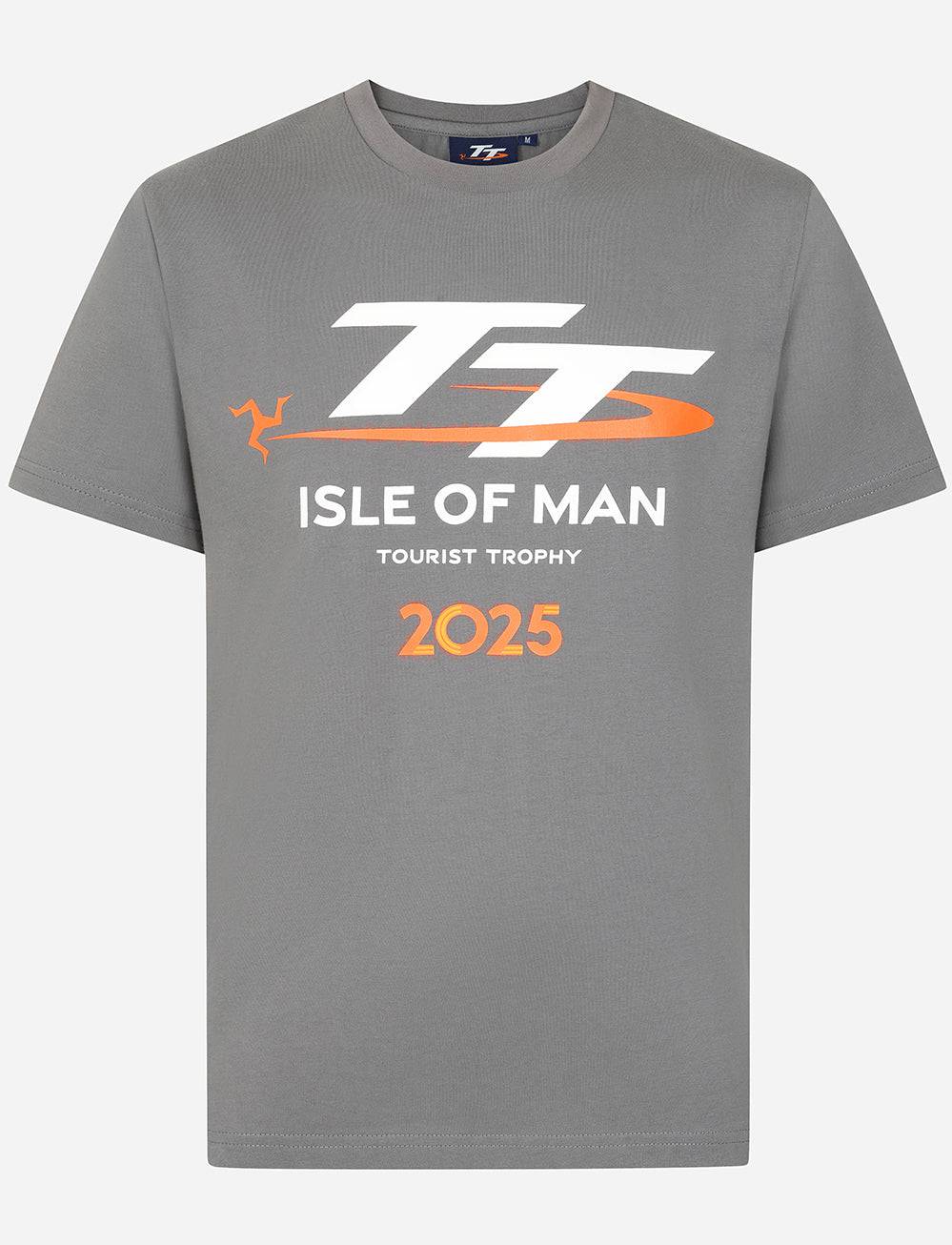 TT Races Signature Logo T-Shirt - Grey - Isle of Man TT Races Official Merchandise