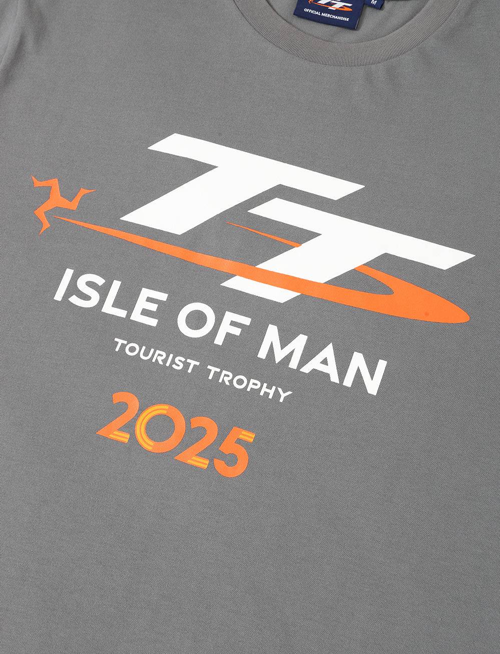TT Races Signature Logo T-Shirt - Grey - Isle of Man TT Races Official Merchandise