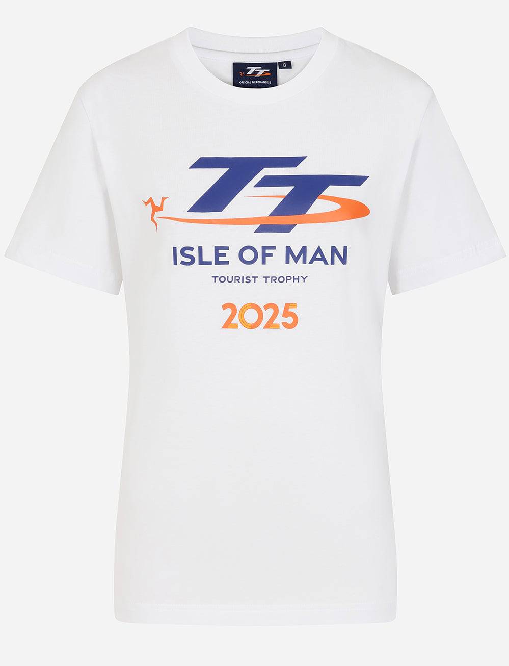 TT Races Signature Women's Logo T-Shirt - White - Isle of Man TT Races Official Merchandise