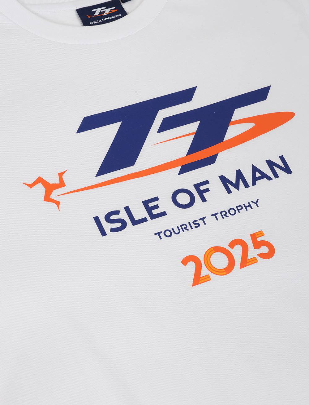 TT Races Signature Women's Logo T-Shirt - White - Isle of Man TT Races Official Merchandise