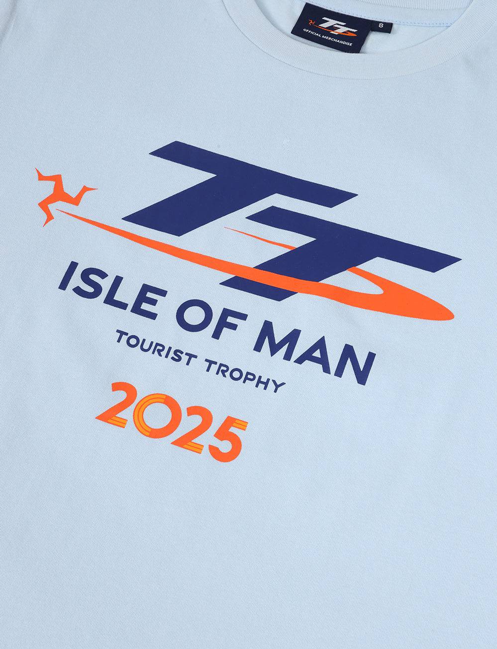 TT Races Signature Women's Logo T-Shirt - Light Blue - Isle of Man TT Races Official Merchandise
