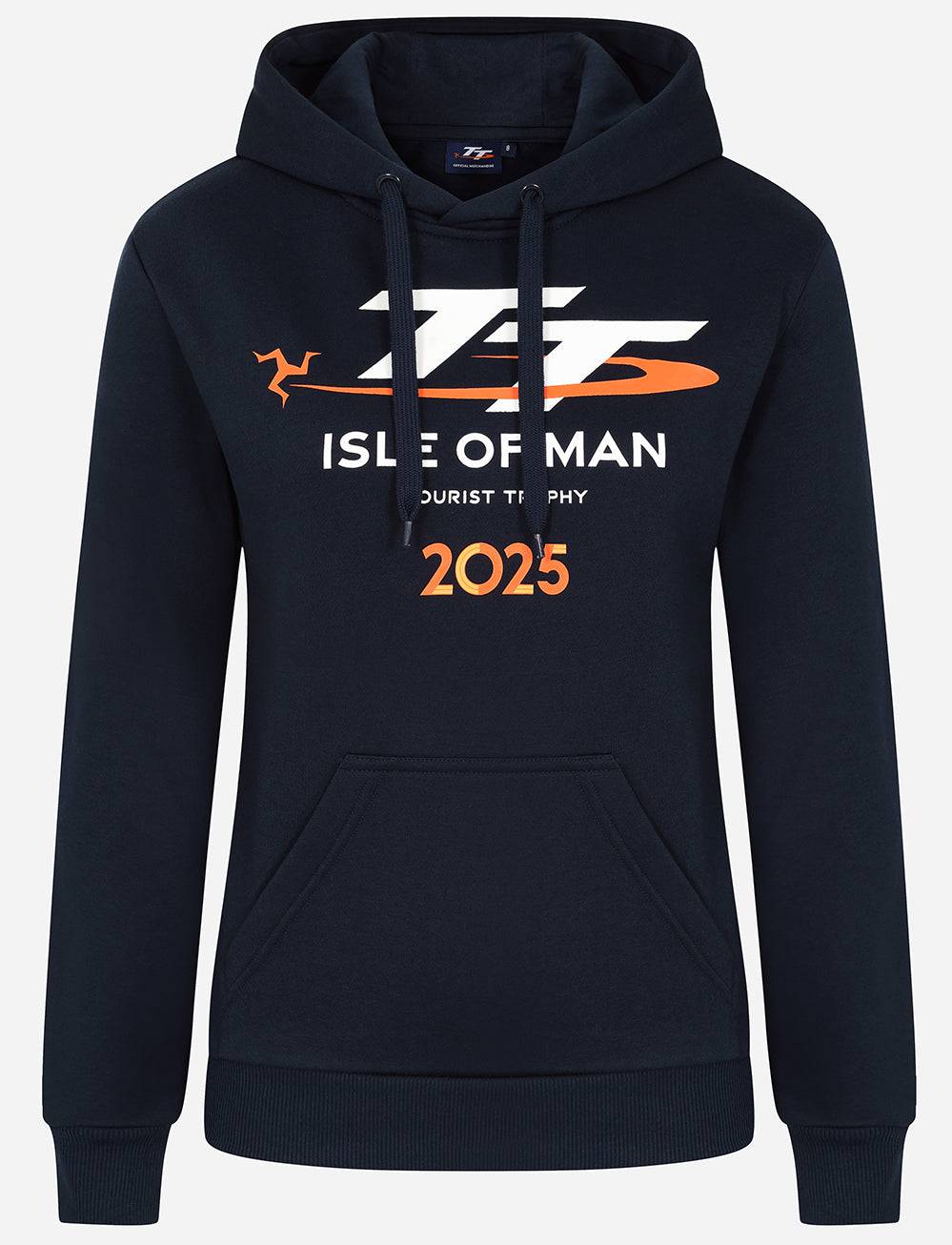 TT Races Signature Women's Logo Hoodie - Navy - Isle of Man TT Races Official Merchandise