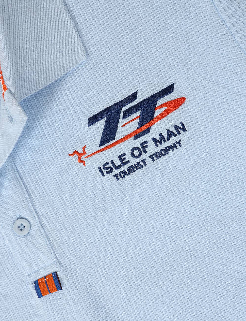 TT Races Signature Dated Polo - Light Blue - Isle of Man TT Races Official Merchandise
