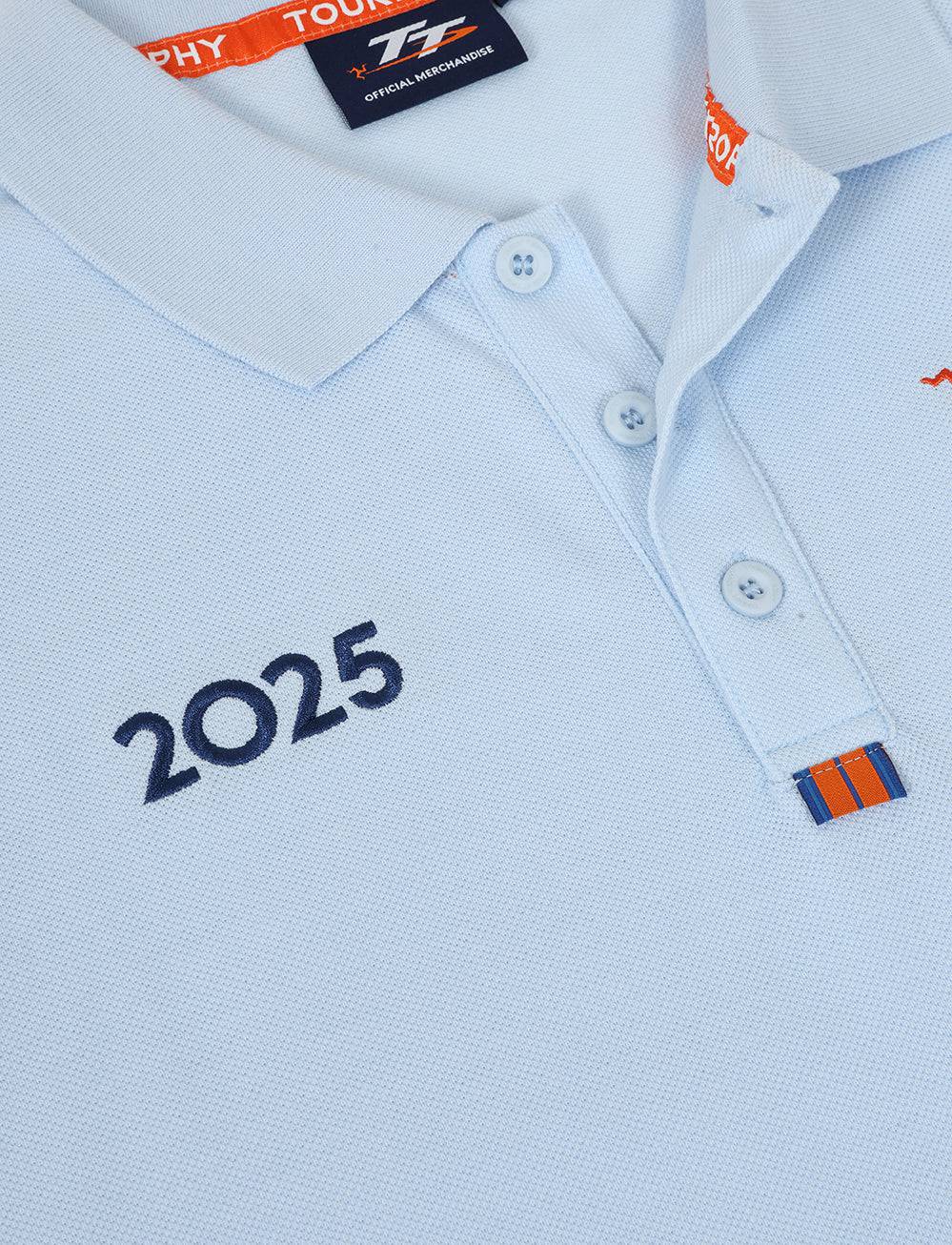 TT Races Signature Dated Polo - Light Blue - Isle of Man TT Races Official Merchandise