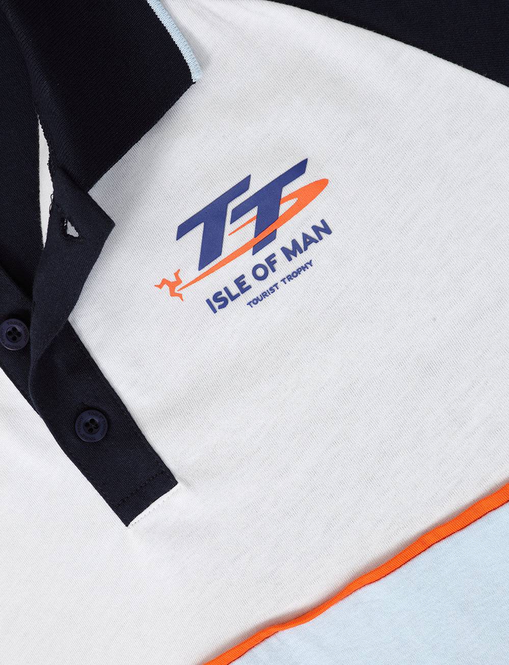 TT Races 37 ¾  Panel Polo - Navy - Isle of Man TT Races Official Merchandise