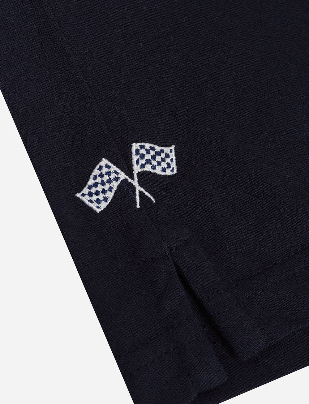 TT Races 37 ¾  Panel Polo - Navy - Isle of Man TT Races Official Merchandise