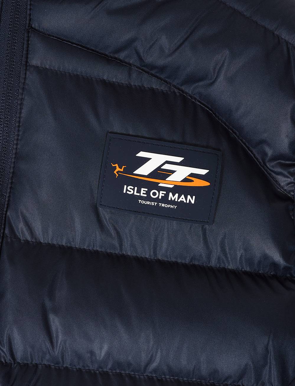 TT Races 37 ¾ Quilted Gilet - Navy - Isle of Man TT Races Official Merchandise