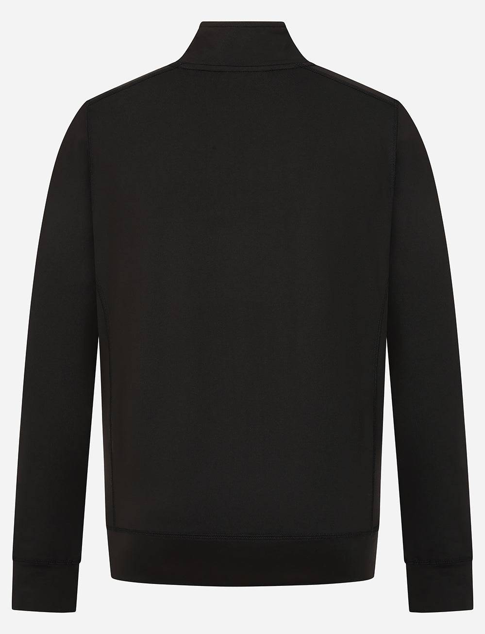 TT Races 37 ¾ Quarter Zip  Mid Layer - Black - Isle of Man TT Races Official Merchandise