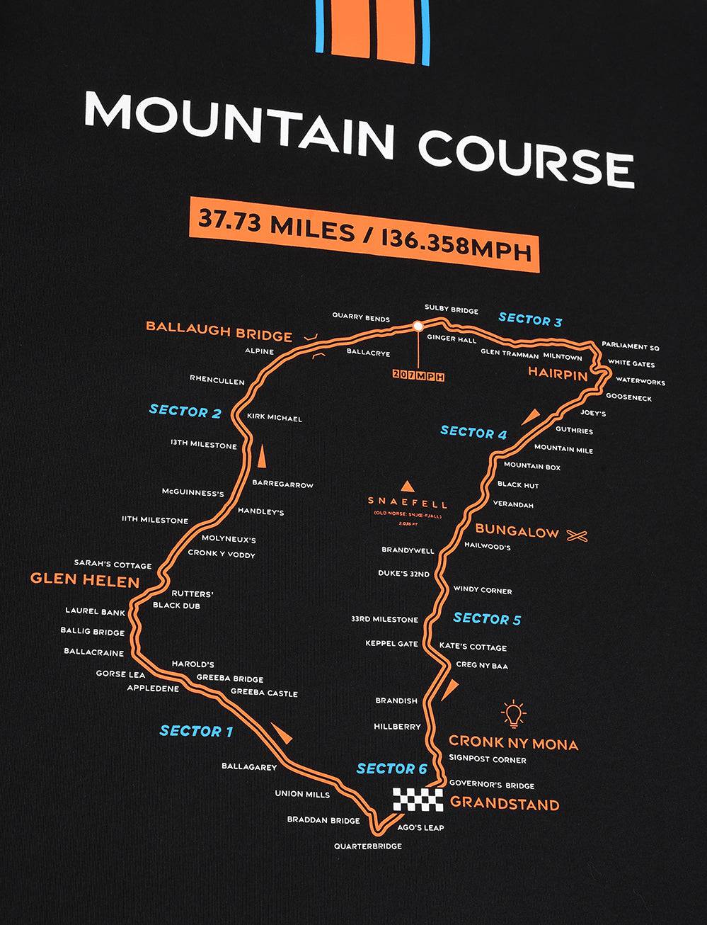 TT Races Mountain Course T-Shirt - Black - Isle of Man TT Races Official Merchandise