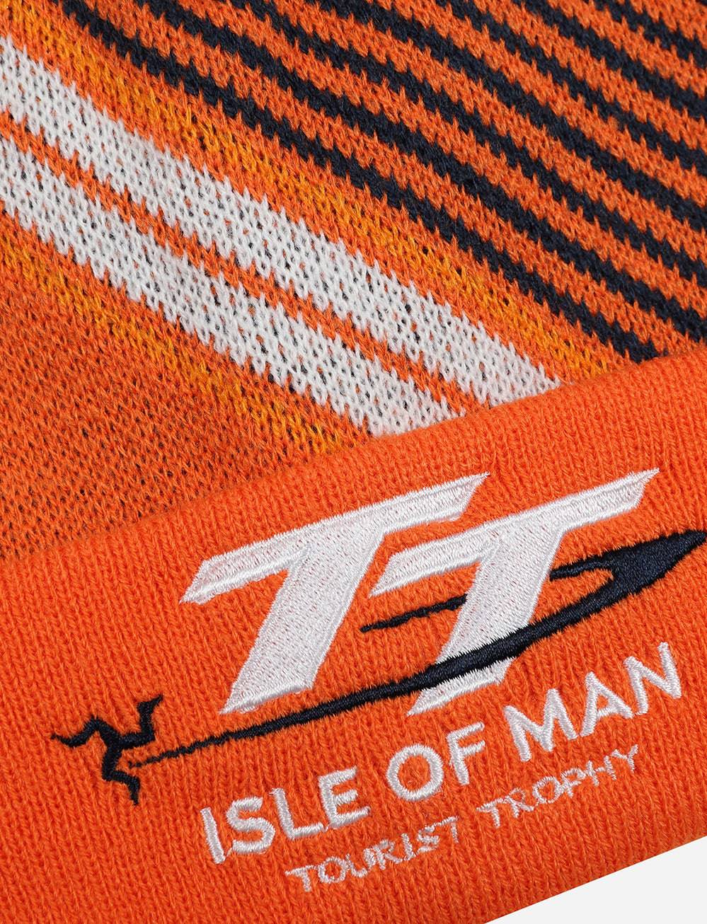 TT Races Signature Kids Bobble Hat - Orange - Isle of Man TT Races Official Merchandise