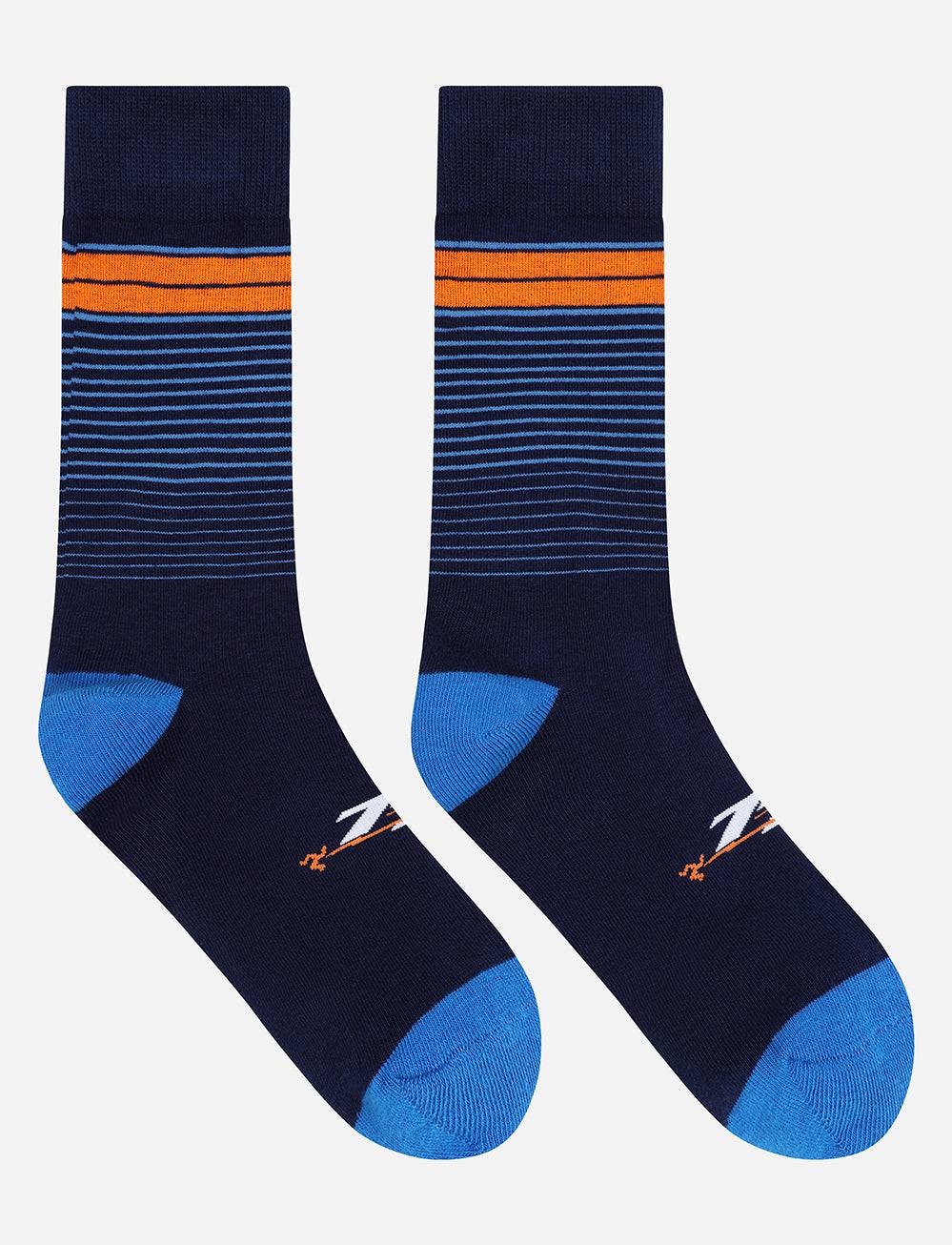TT Races Signature Socks - Navy - Isle of Man TT Races Official Merchandise