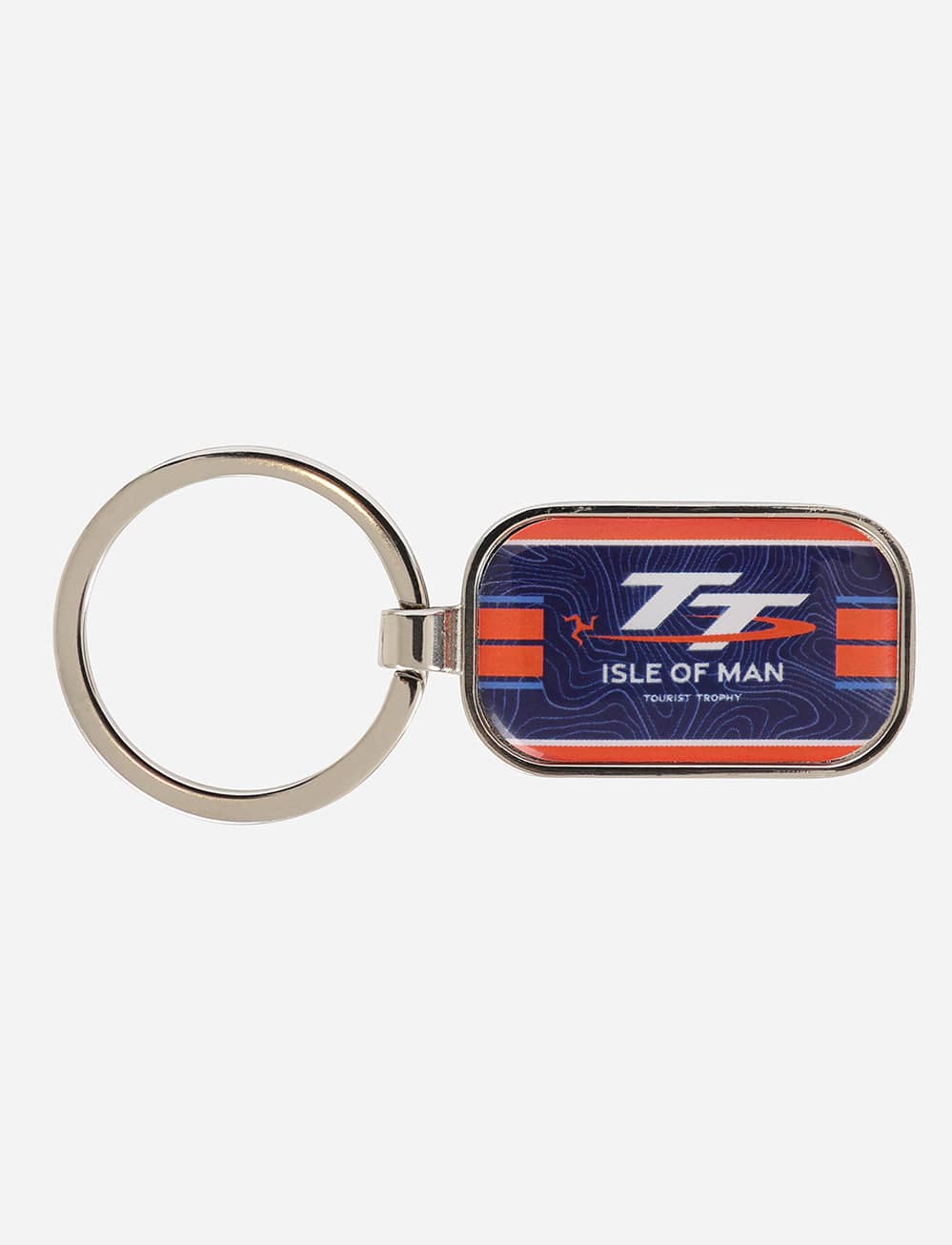 TT Races Signature Keyring - Navy - Isle of Man TT Races Official Merchandise