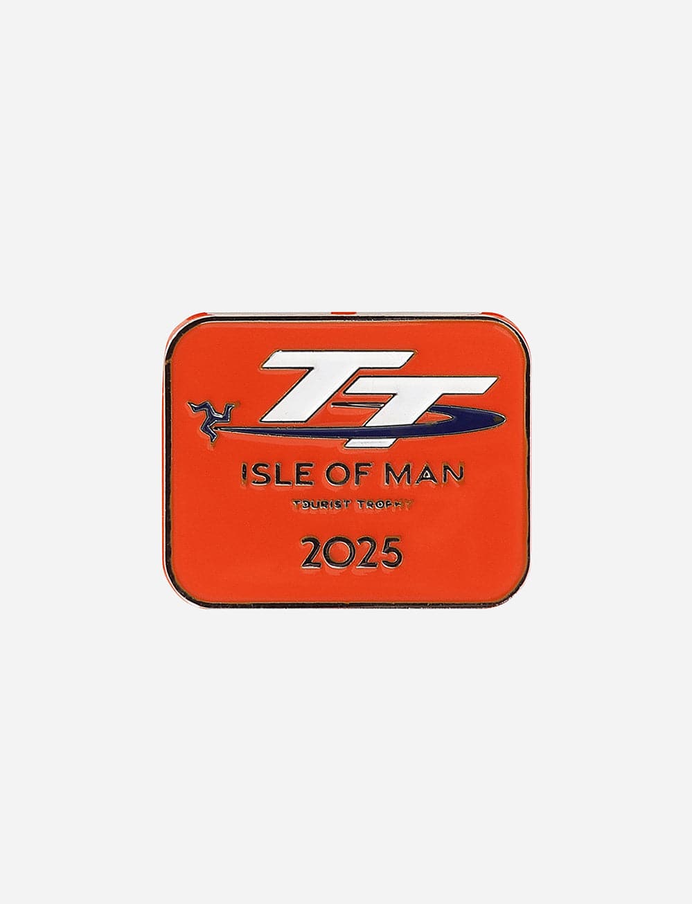TT Races Signature Dated Pin Badge - Orange - Isle of Man TT Races Official Merchandise