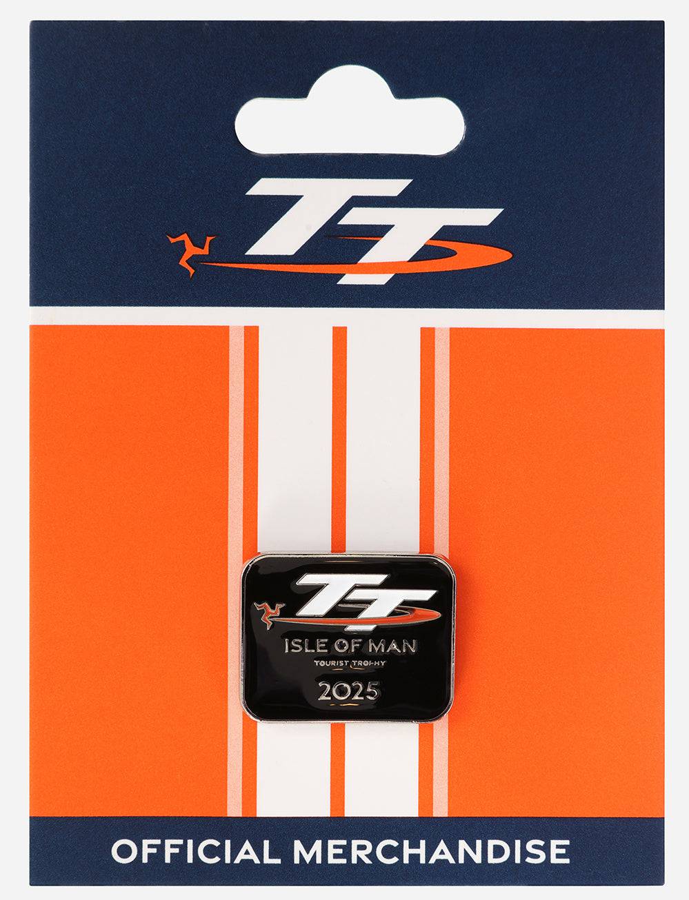 TT Races Signature Dated Pin Badge - Black - Isle of Man TT Races Official Merchandise