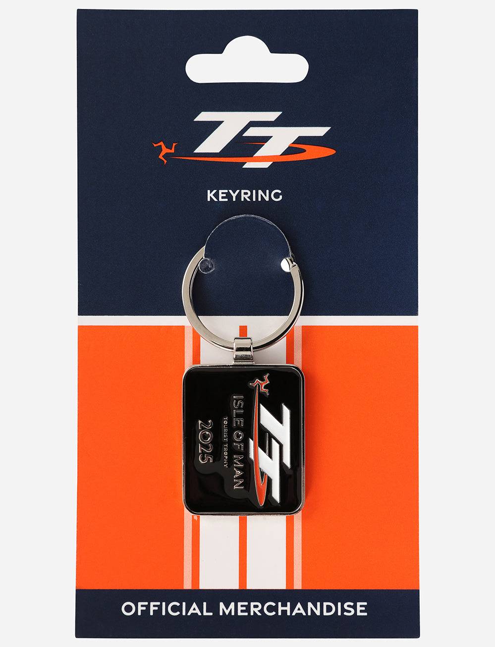 TT Races Signature Dated Keyring - Black - Isle of Man TT Races Official Merchandise
