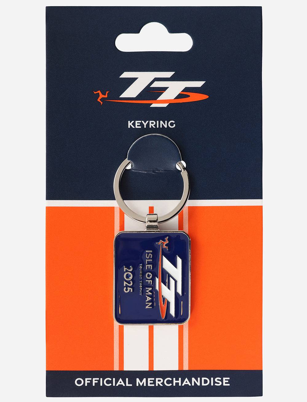 TT Races Signature Dated Keyring - Navy - Isle of Man TT Races Official Merchandise