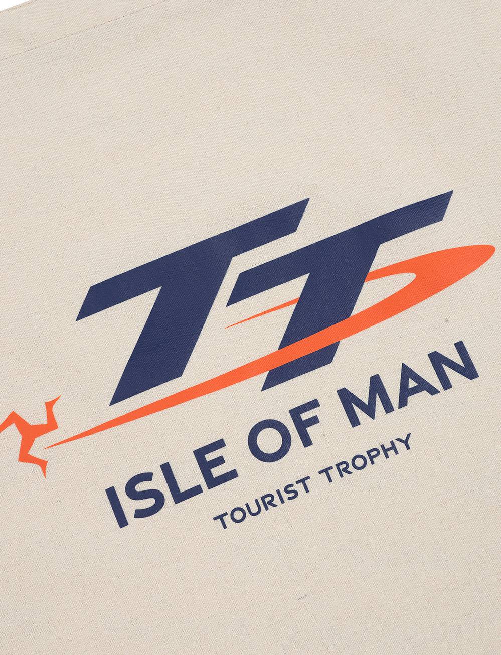 TT Races Signature Logo Tote Bag - Off White - Isle of Man TT Races Official Merchandise