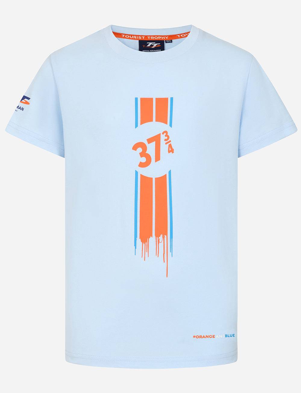 TT Races Kids Mountain Course Striped T-Shirt - Light Blue - Isle of Man TT Races Official Merchandise