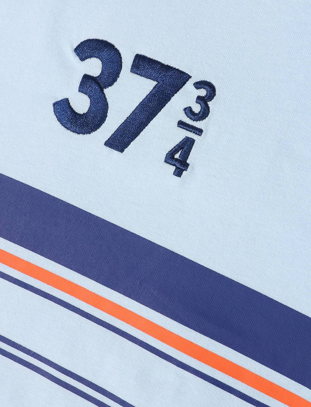 TT Races 37 ¾ Stripe T-Shirt - Light Blue - Isle of Man TT Races Official Merchandise