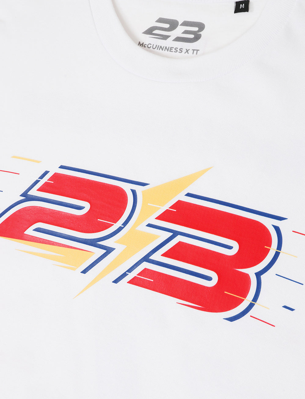 John McGuinness 'Ton-Up' T-Shirt - White