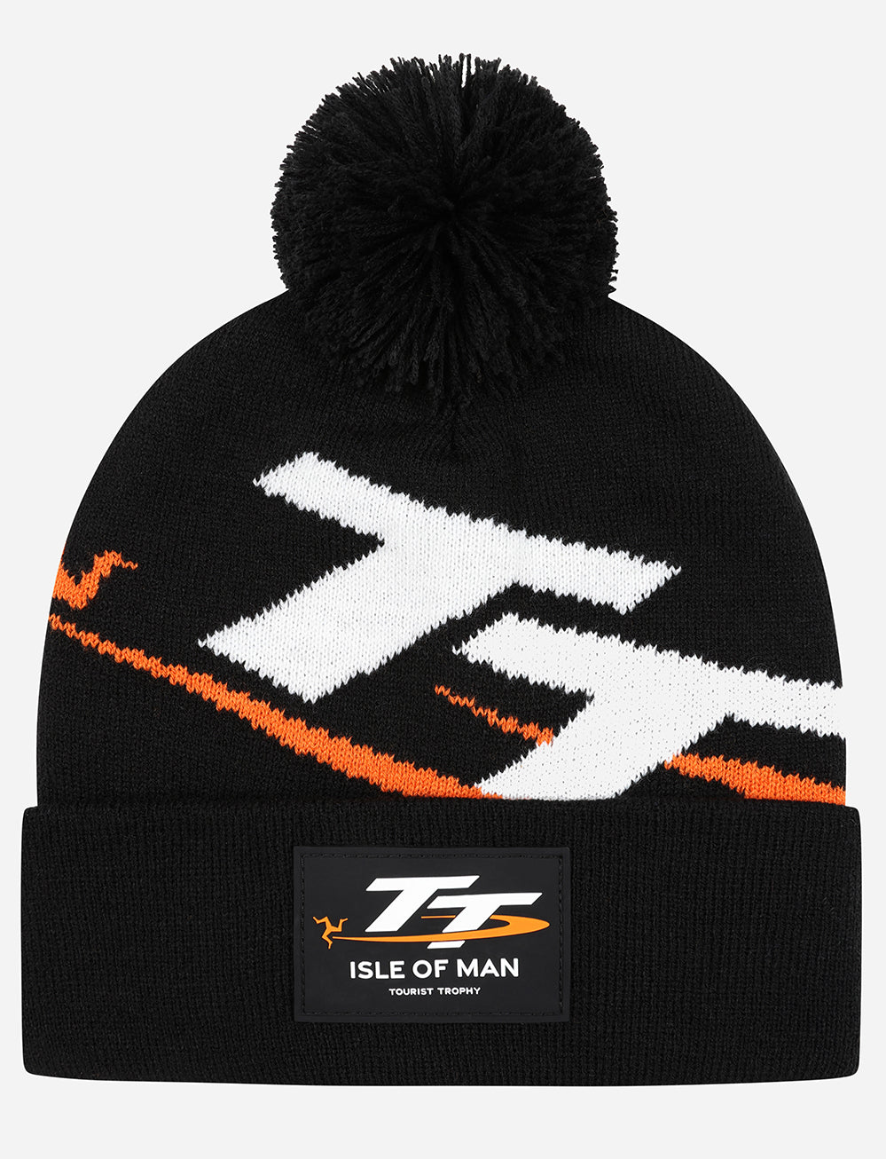 TT Races Signature Knitted Bobble Hat - Black - Isle of Man TT Races Official Merchandise