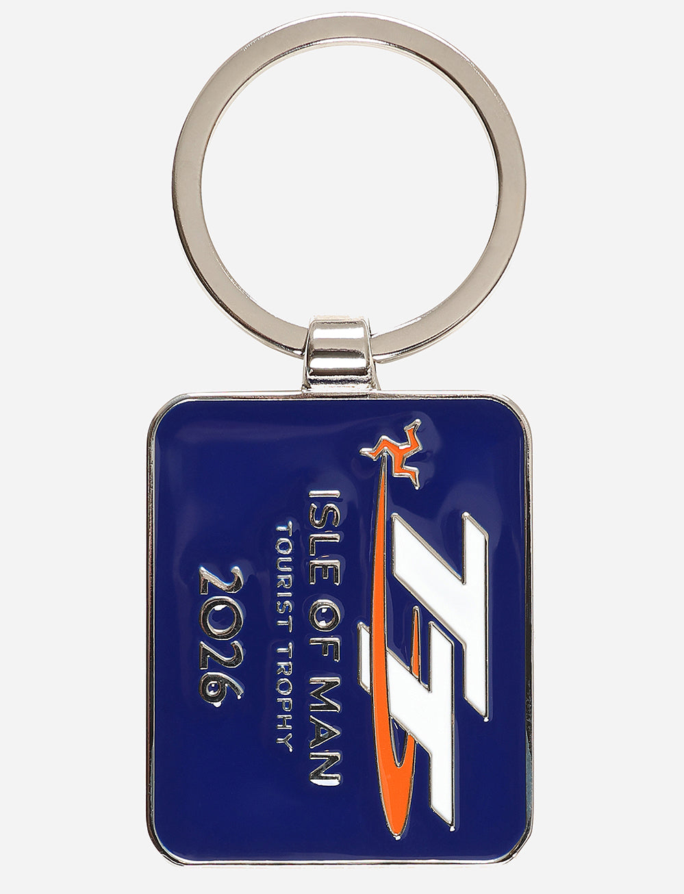 TT Races Signature Dated Keyring - Navy - Isle of Man TT Races Official Merchandise