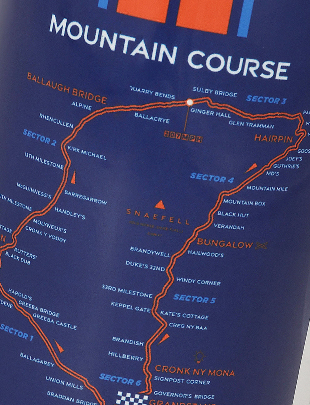 TT Races Mountain Course Mug - Navy - Isle of Man TT Races Official Merchandise