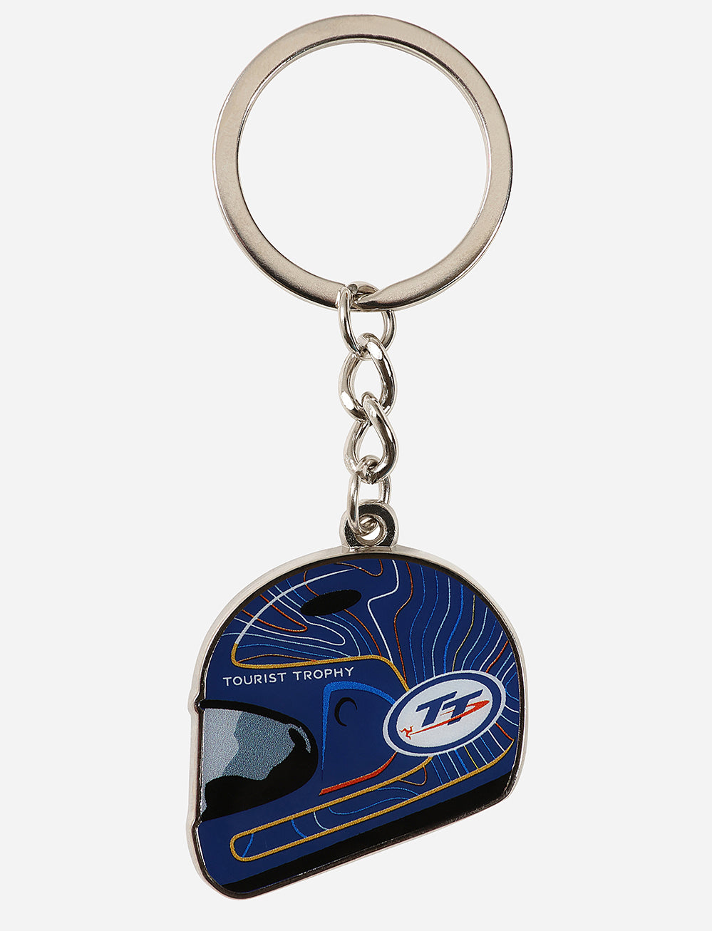 TT Races Helmet Keyring - Navy