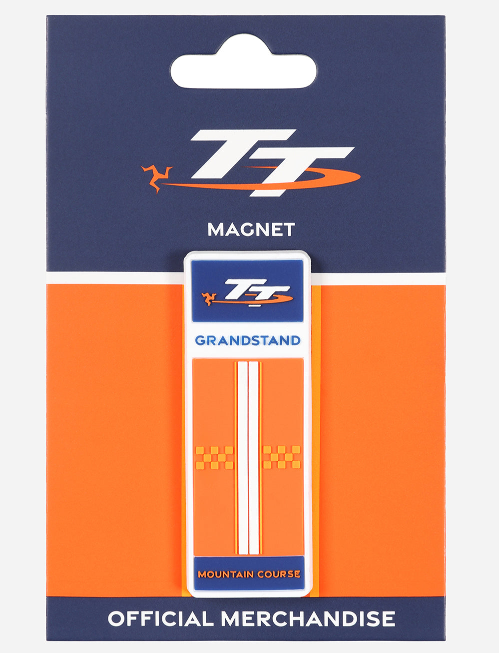 TT Races 'GRANDSTAND' Fridge Magnet - Orange - Isle of Man TT Races Official Merchandise