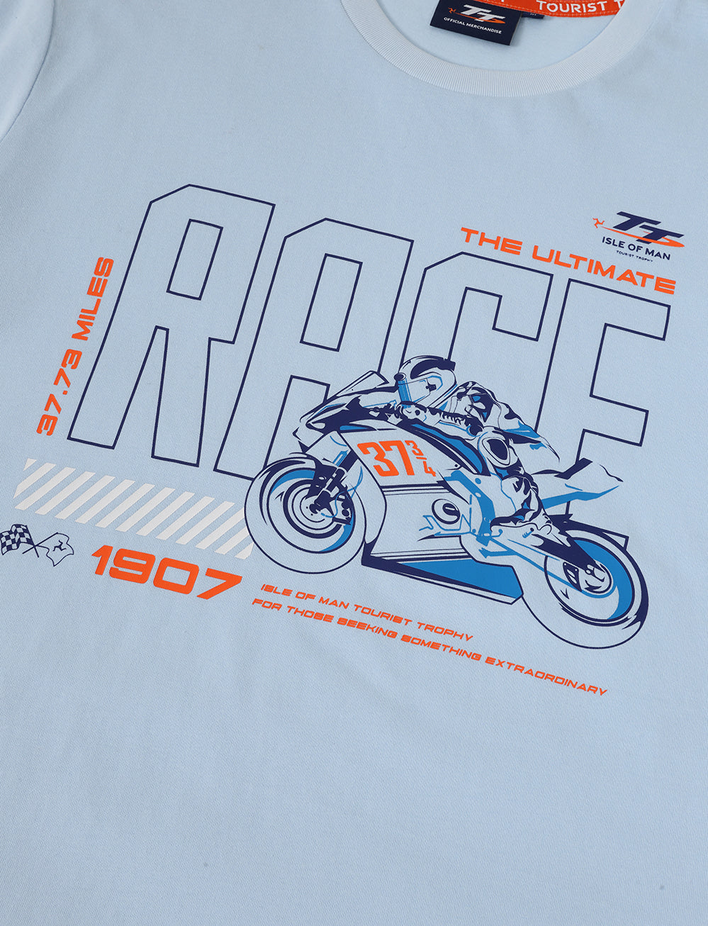 TT Races 'Ultimate Race' T-Shirt - Light Blue - Isle of Man TT Races Official Merchandise