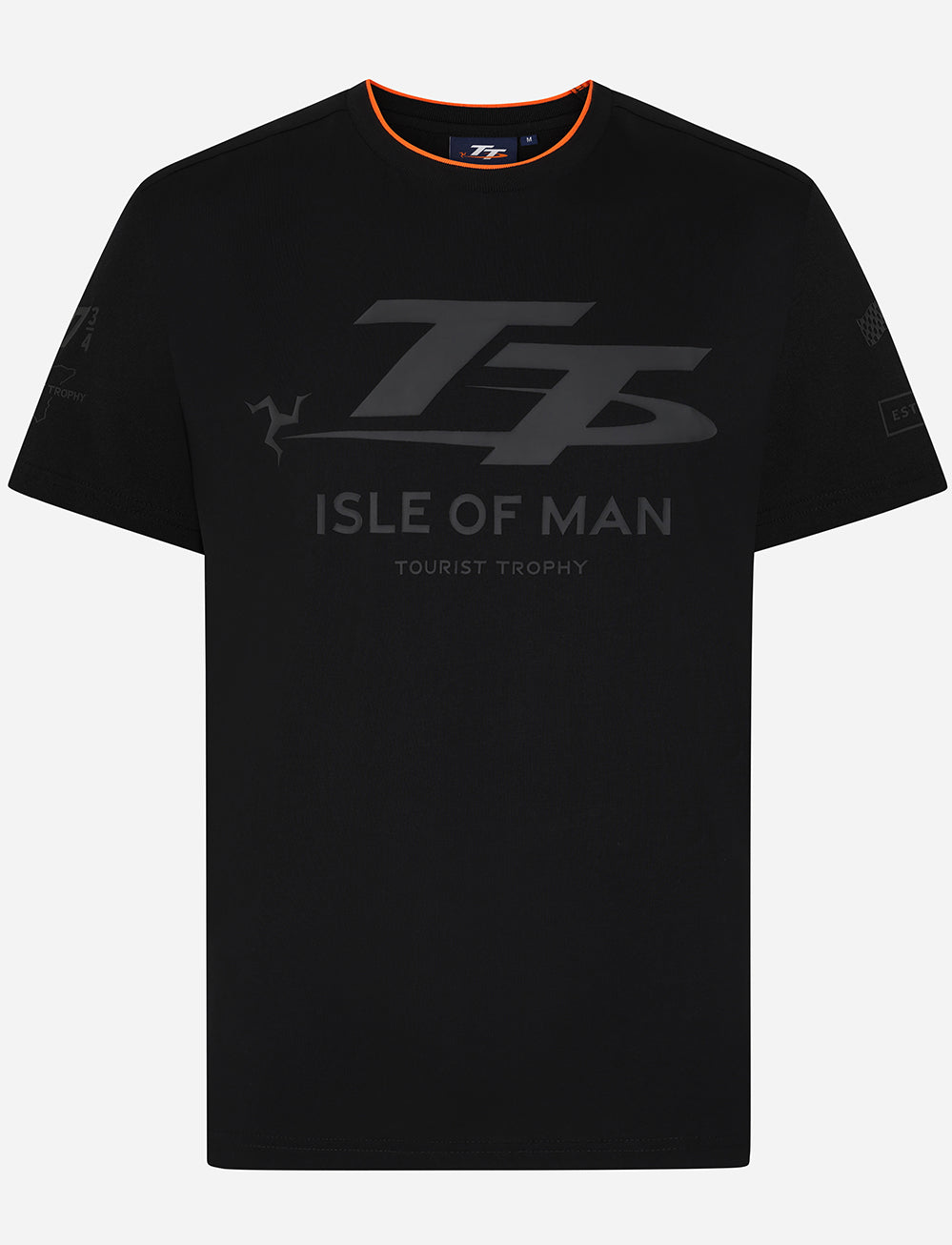 TT Races 37 ¾ Tonal T-Shirt - Black - Isle of Man TT Races Official Merchandise