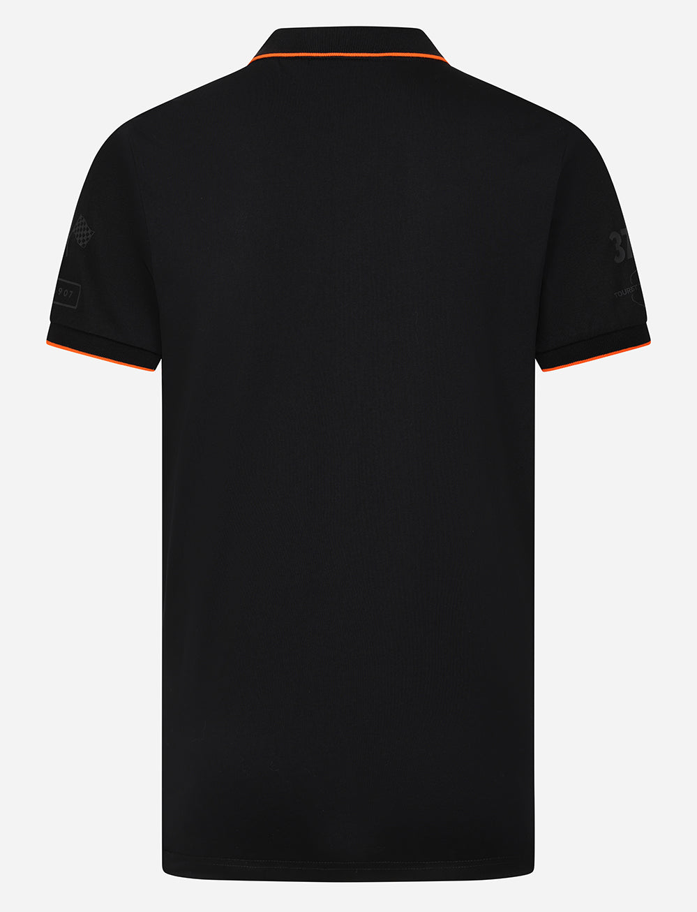 TT Races 37 ¾ Tonal Polo - Black - Isle of Man TT Races Official Merchandise
