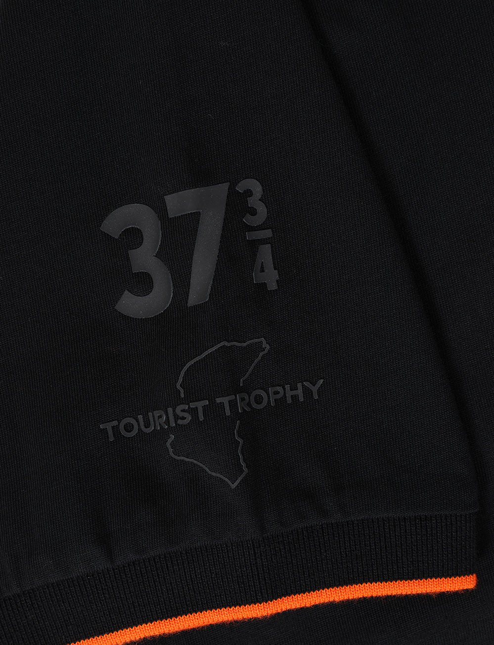 TT Races 37 ¾ Tonal Polo - Black - Isle of Man TT Races Official Merchandise