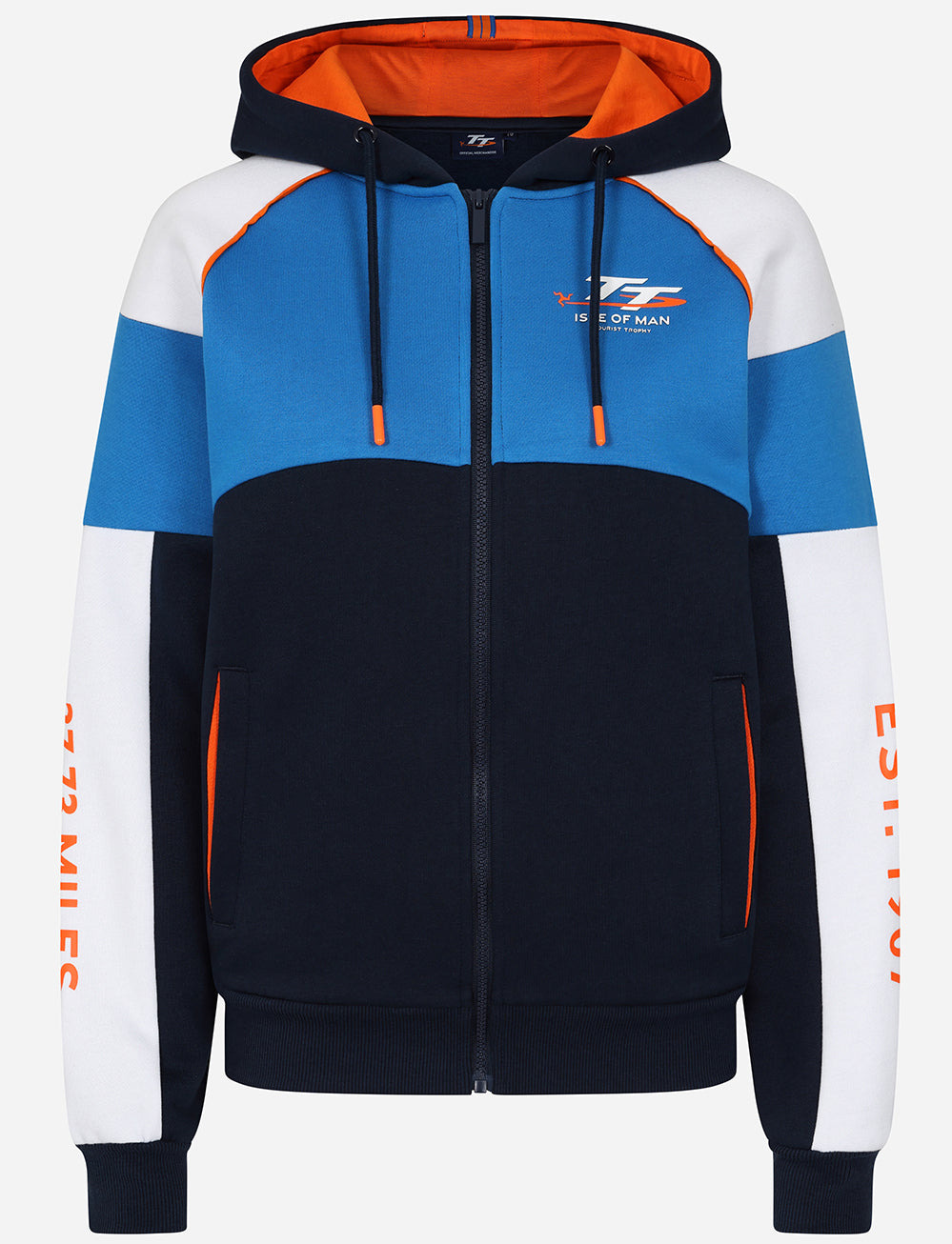 TT Races Women's Full Zip Hoodie - Navy