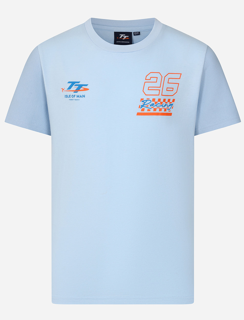 TT Races Dated Kids Mountain Map T-Shirt - Light Blue