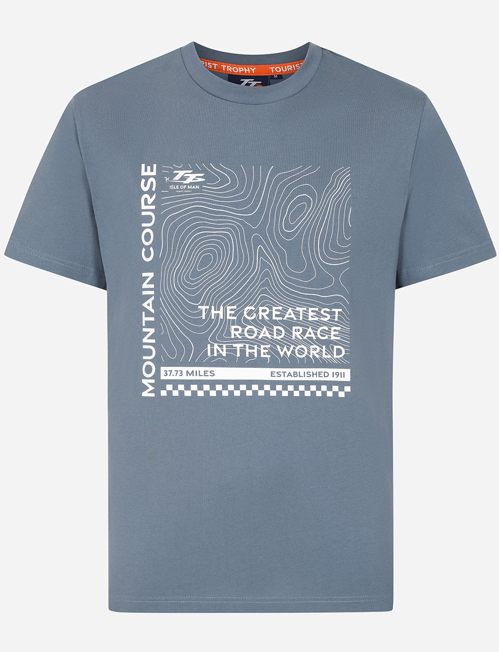 TT Races 'Greatest Road Race' T-Shirt - Blue - Isle of Man TT Races Official Merchandise