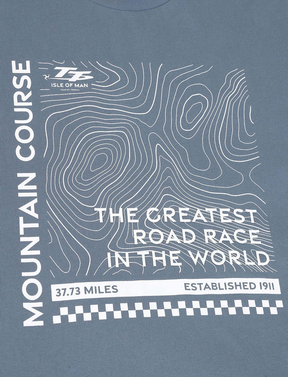 TT Races 'Greatest Road Race' T-Shirt - Blue - Isle of Man TT Races Official Merchandise