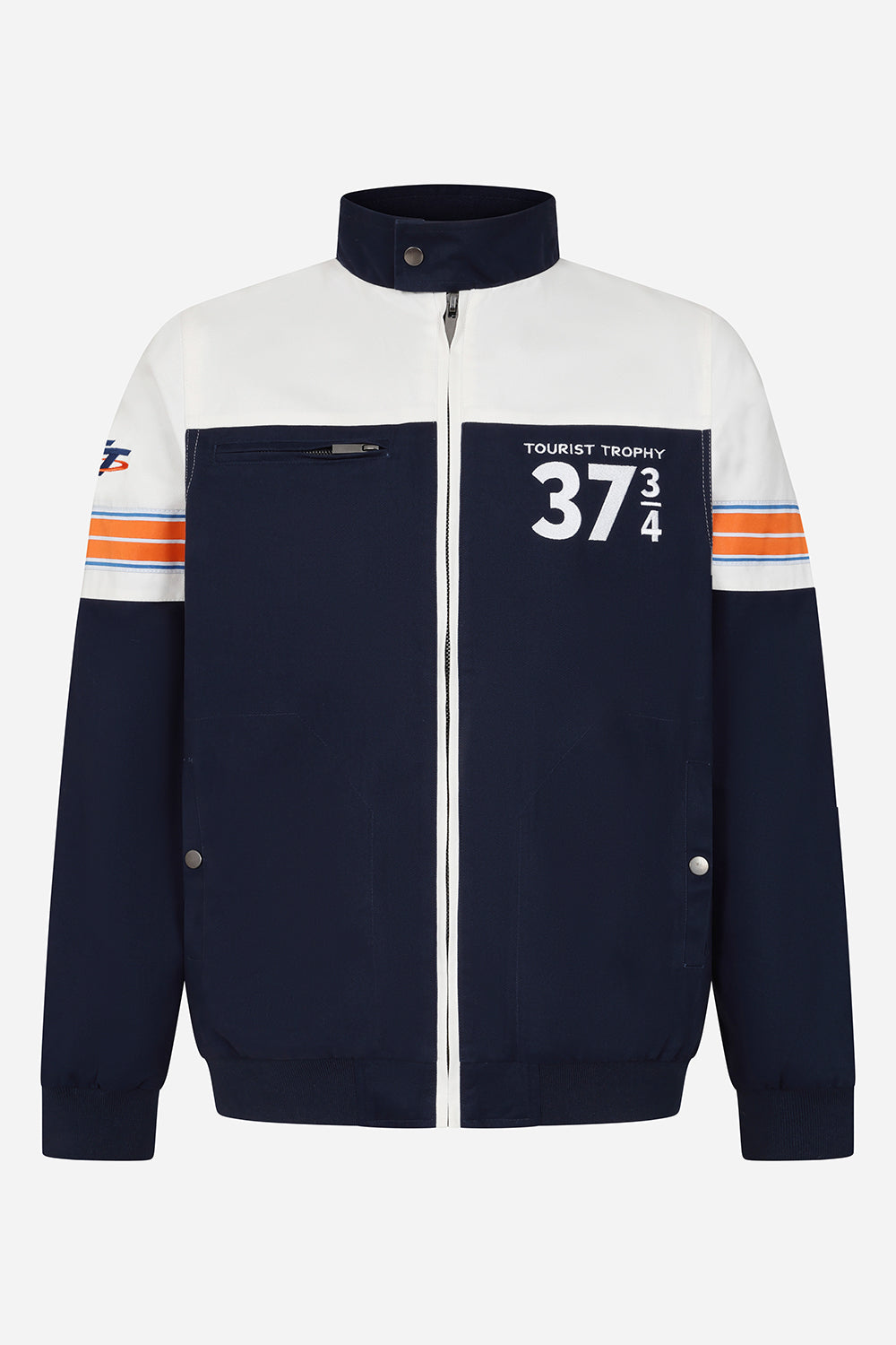 TT Races 37 ¾ Harrington Bomber Jacket - Navy - Isle of Man TT Races Official Merchandise