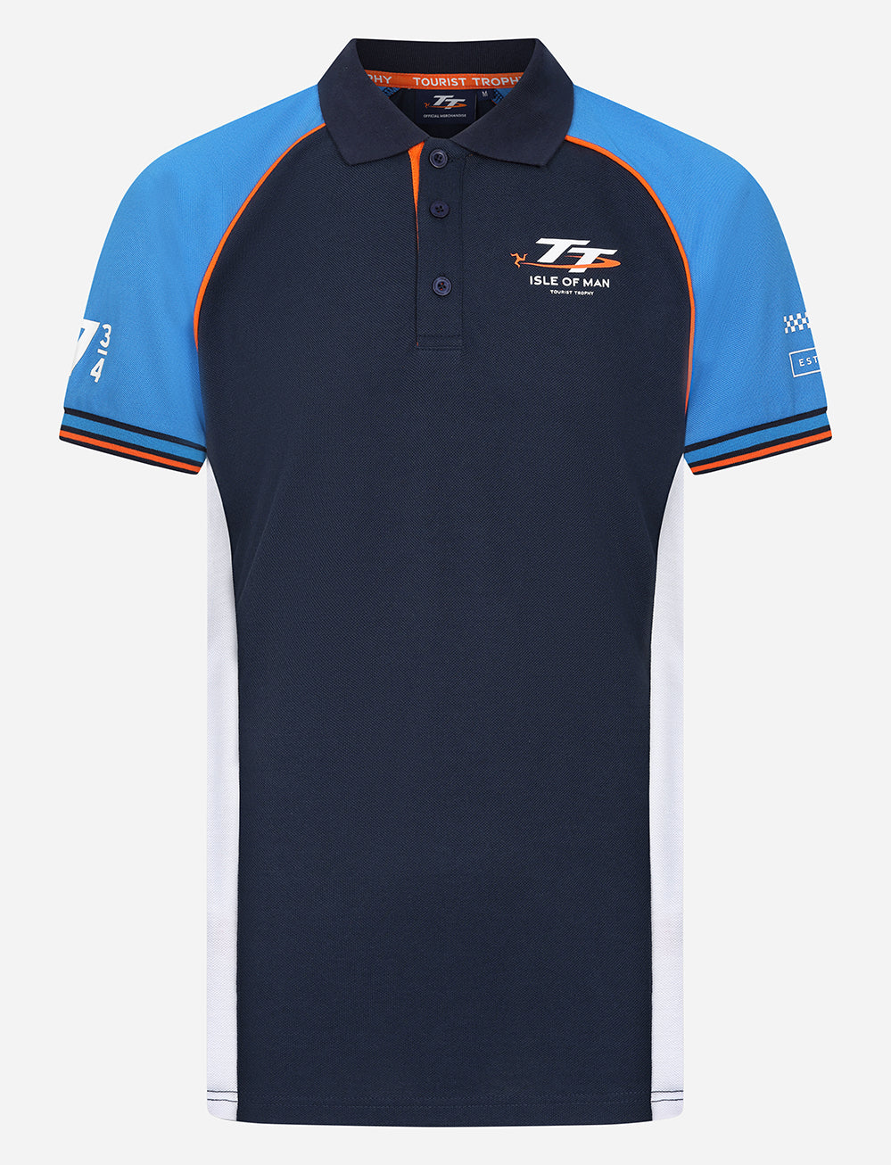 TT Races 37 ¾ Polo Shirt - Navy - Isle of Man TT Races Official Merchandise