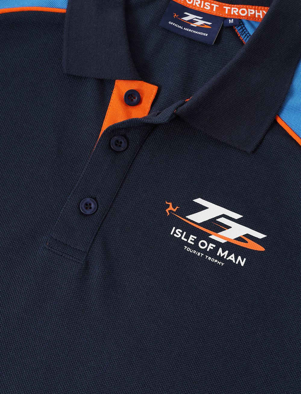 TT Races 37 ¾ Polo Shirt - Navy - Isle of Man TT Races Official Merchandise