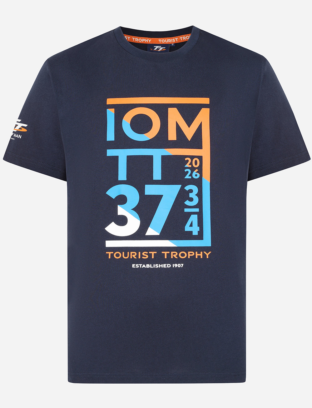 TT Races Dated 37 ¾ T-Shirt - Navy - Isle of Man TT Races Official Merchandise