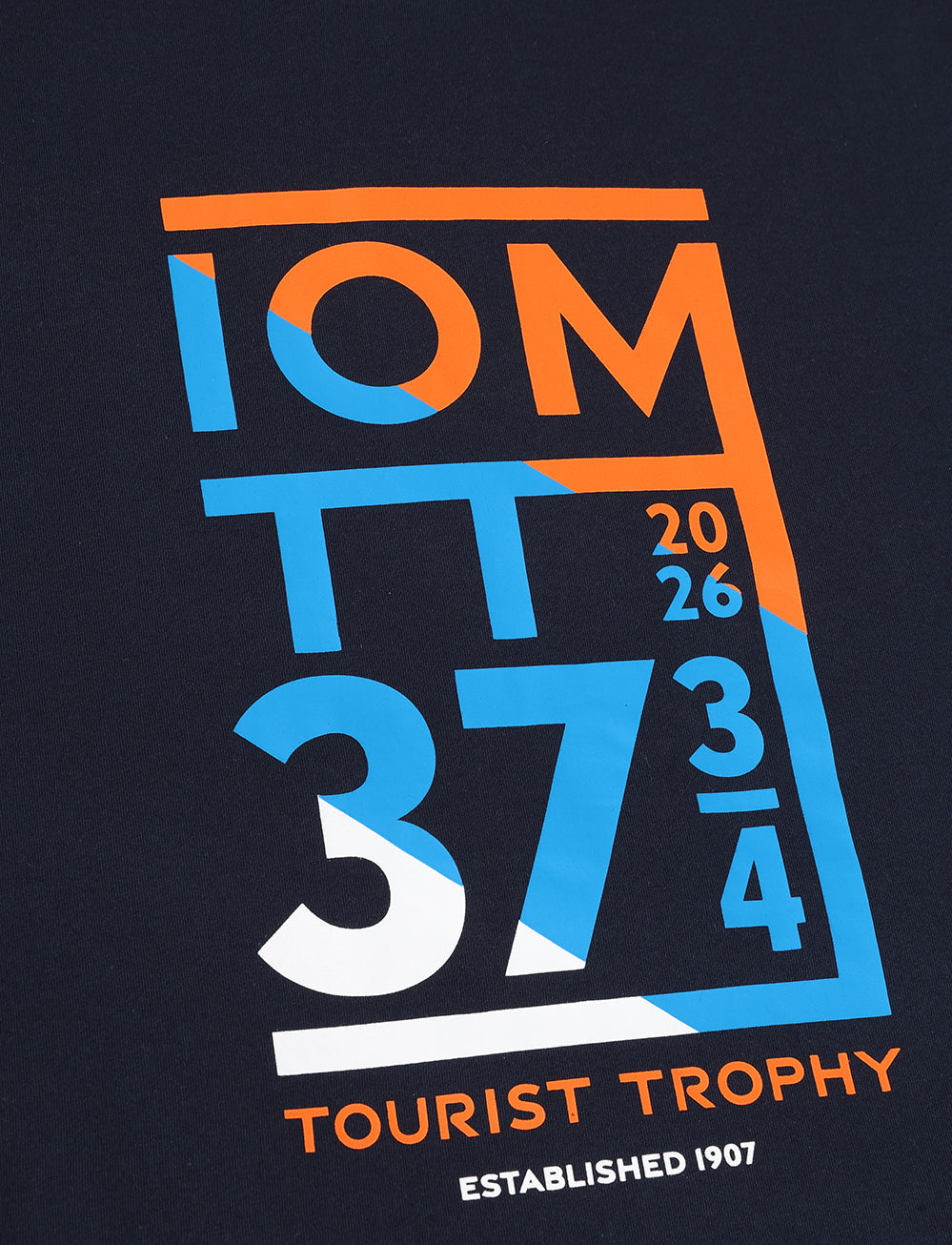 TT Races Dated 37 ¾ T-Shirt - Navy - Isle of Man TT Races Official Merchandise