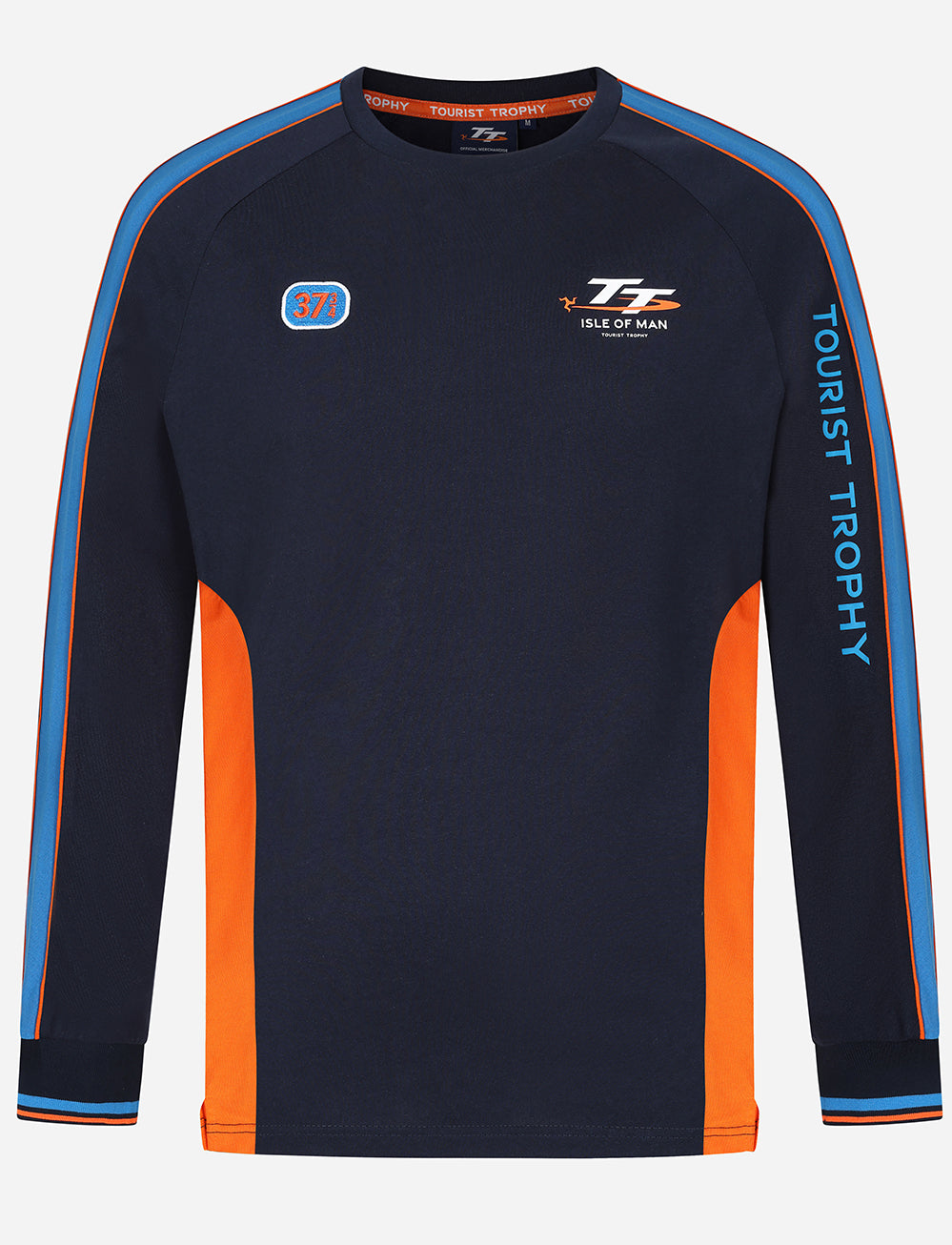 TT Races 37 ¾ Long Sleeve T-Shirt - Navy - Isle of Man TT Races Official Merchandise