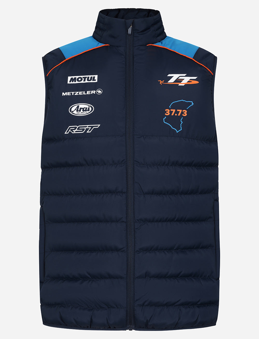 TT Races Lightweight Quilted Gilet - Navy