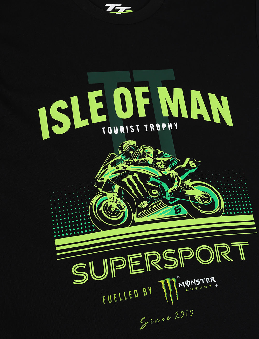 Monster x TT Races T-Shirt - Black - Isle of Man TT Races Official Merchandise