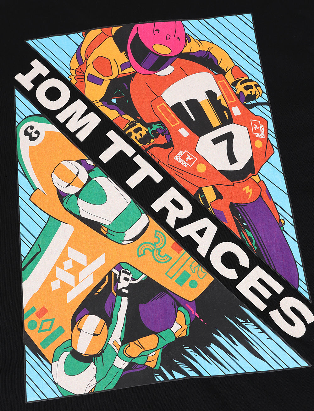 Adam Berry x TT 'Racing' T-Shirt - Black - Isle of Man TT Races Official Merchandise